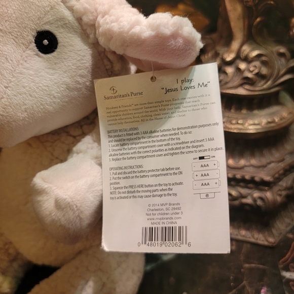 Sherpa Plush Lamb Animated plush toy Sings moves Jesus LOVES ME ♡♡♡ soft cuddly - Picture 14 of 15